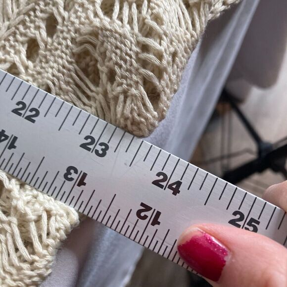 Women’s Crochet Knit Tunic Dress Size S Macrame Resort Vacation Coquette Boho - Picture 11 of 11